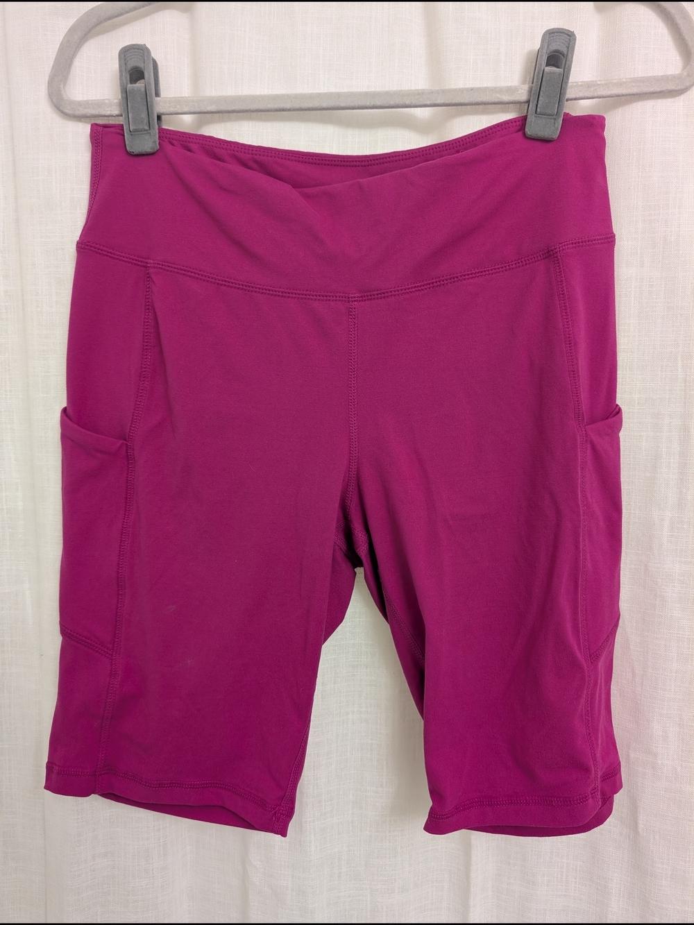 Rae Mode Berry Biker Shorts w/ Side Pockets High Rise Stretch Size L